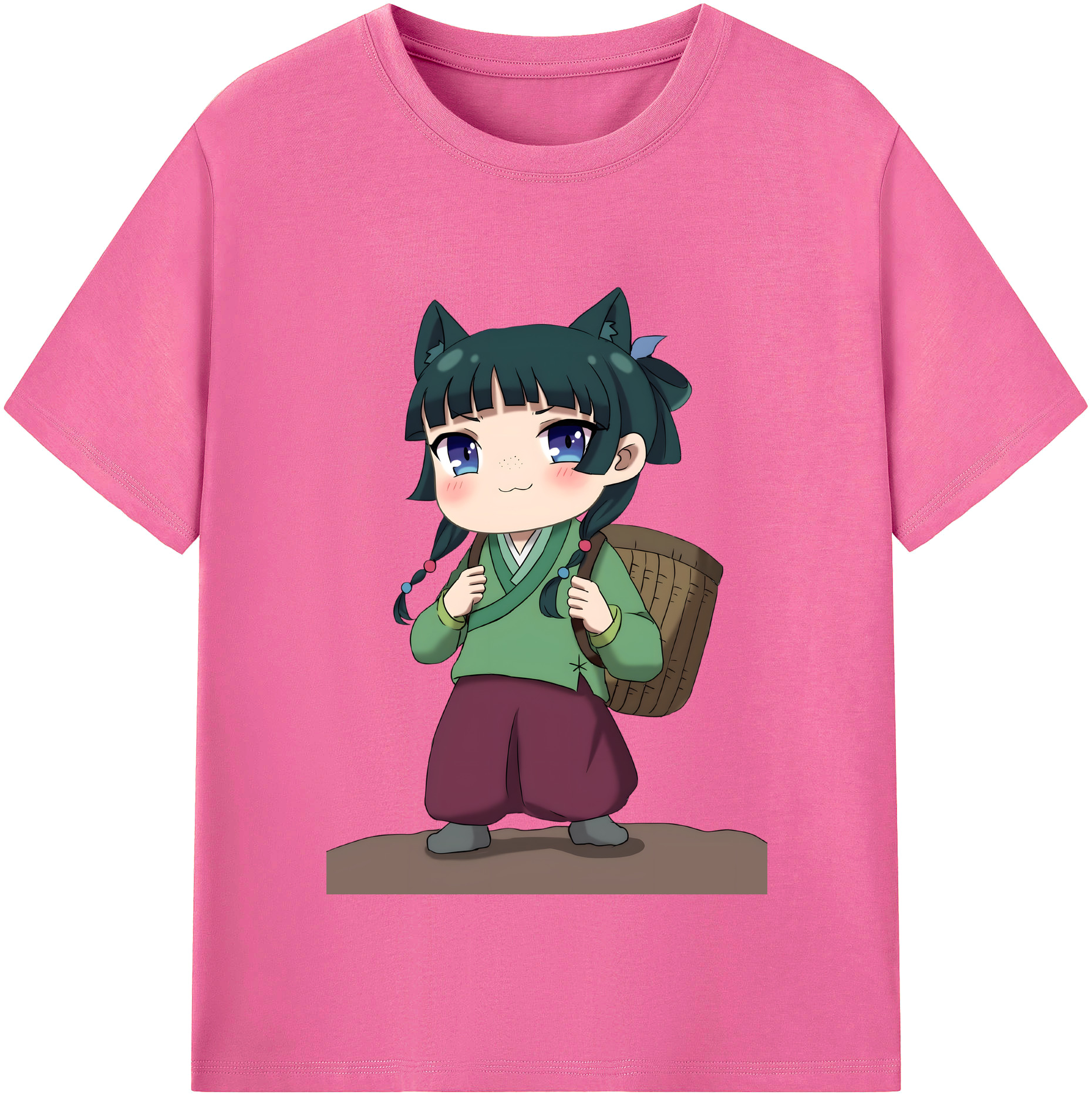 （画像用） 薬屋のひとりごと The Apothecary Diaries レディースカジュアルプリントTシャツ（綿100％）